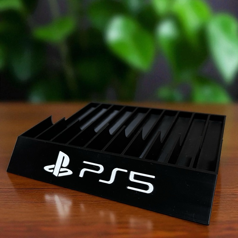 Game Case Stand For 10 Discs for PS4 PS5 Xbox Game Discs, 3D Printed Black, Playstation, Game stand, Game collector, Stand, PS - Image 8