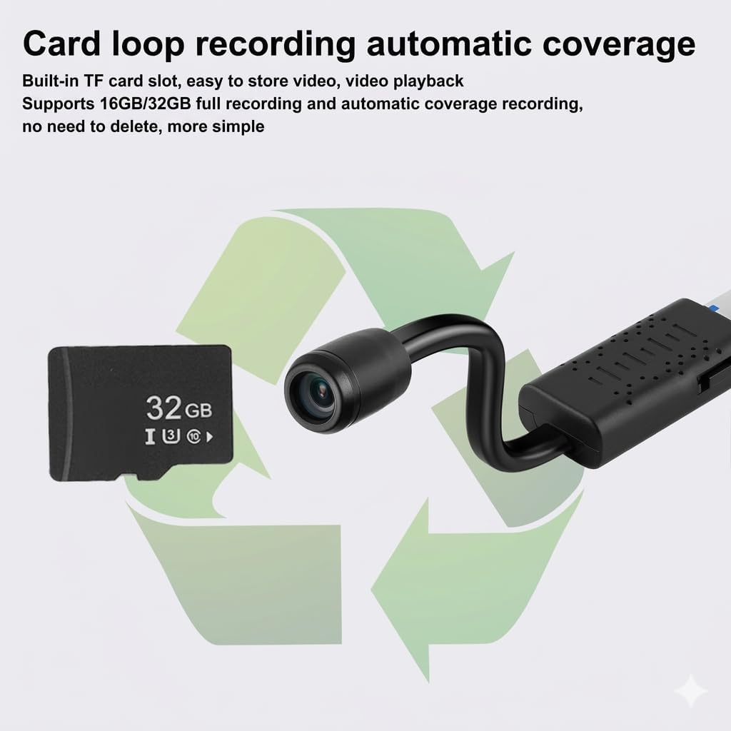 2MP Full HD Flexible USB WiFi Camera 1080P, Smart Mini Home Security Cam with 140° Wide Angle Lens, Real-Time Motion Sensor Alerts And Live Streaming - Image 5