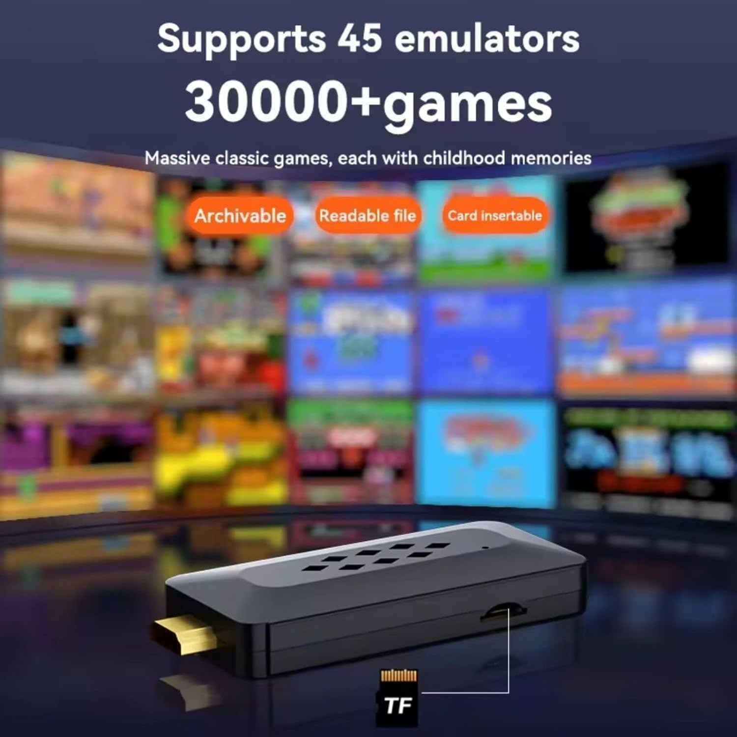 M33 Video Game For Tv Gaming, 30,000+ Games, 45+ Emulators,Bulit-In Games Plays Psp, Ps,Gta, God Of War, 4K Hdmi Output Game Stick - Image 5