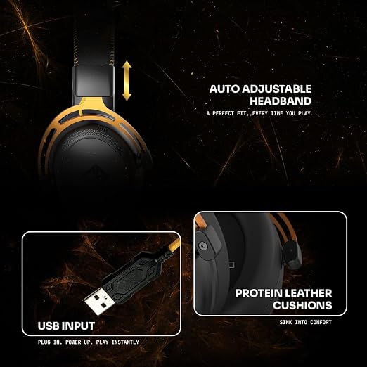 Cosmic Byte Olympus 7.1.4 Surround with THX Spatial Audio + Wired Gaming Headset Black - Image 3