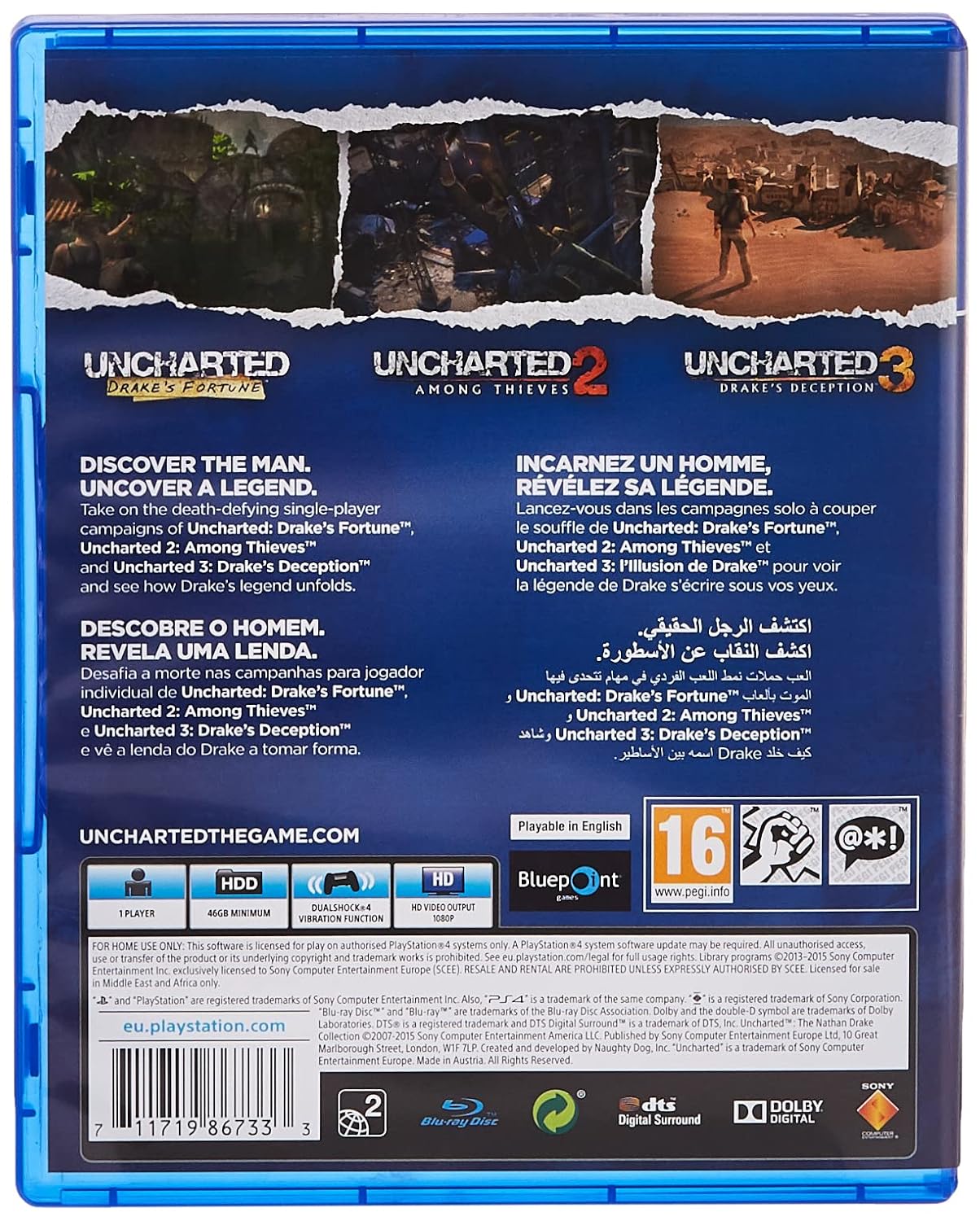 Uncharted The Nathan Drake Collection 3 in 1 For PS4 ( Preowned ) - Image 2