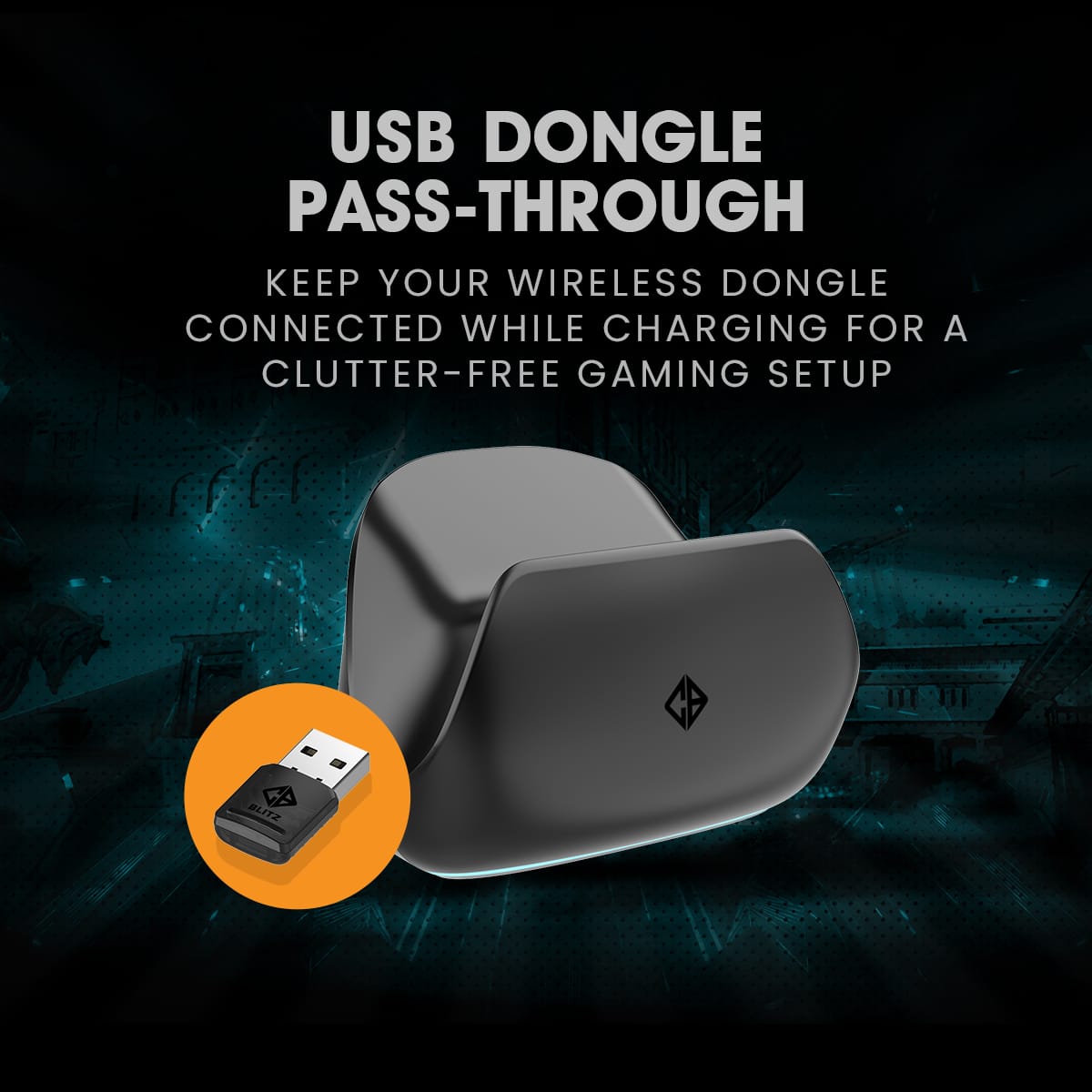 Cosmic Byte Blitz Tri Mode Charging Dock Black (Controller not Included) - Image 5