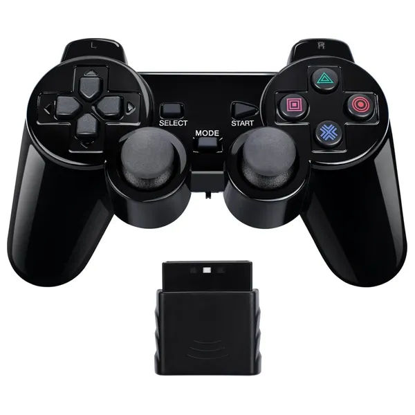 Playx Twin Vibration Wireless Analog Controller Compatible for PS2/PS1/PSX  2.4G Dual Vibration Gamepad Remote Joypad with Receiver Compatible with Playstation2 (Batteries Not Included) - Image 9