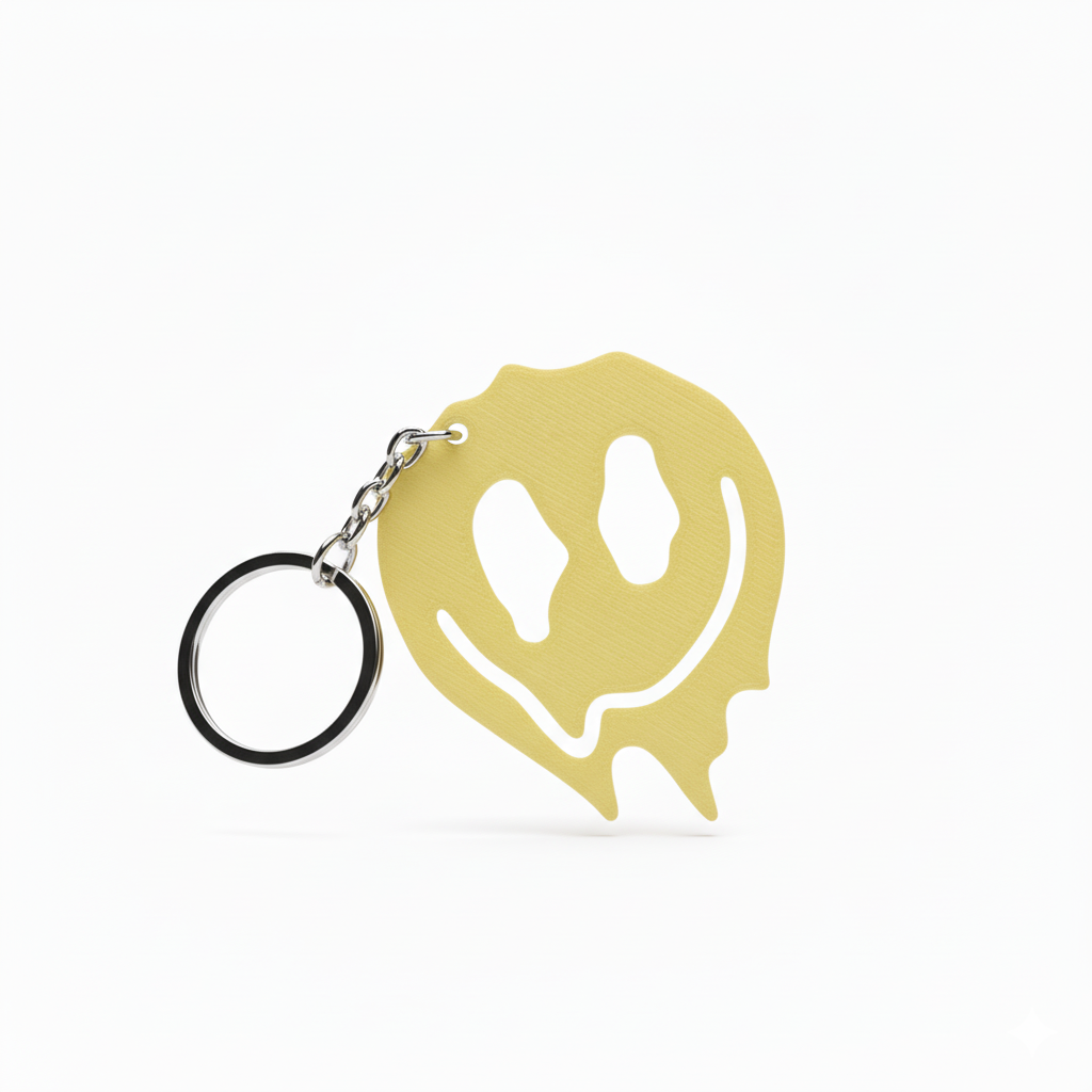 3D Printed Melting Face Keychain 3D Printed Melting Face Keychain - Image 2