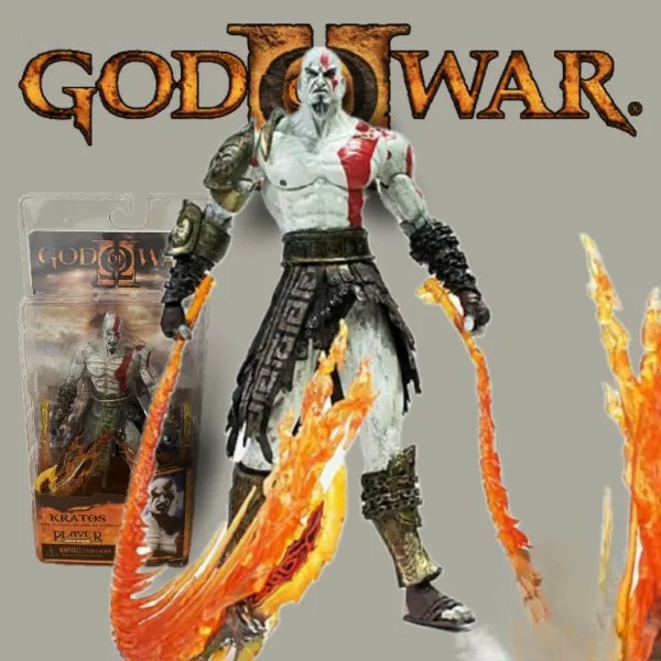 NECA God of War Kratos Flaming Blades of Athena 18cm Action Figure - Image 6