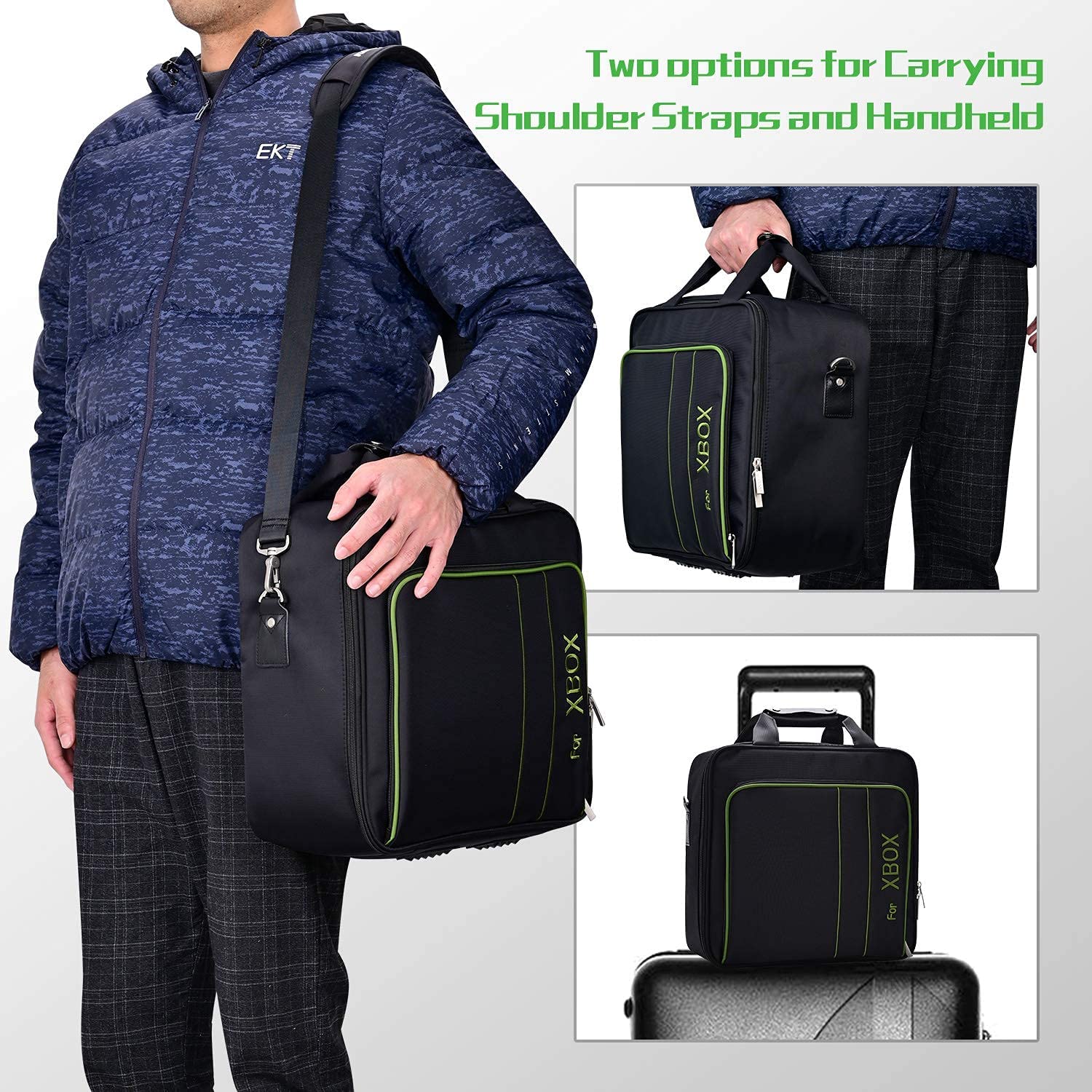 Storage Travel Bag Case for Xbox Series X Xbox Series S Console Carrying Case, Controllers Xbox Games and Gaming Accessories - Image 5