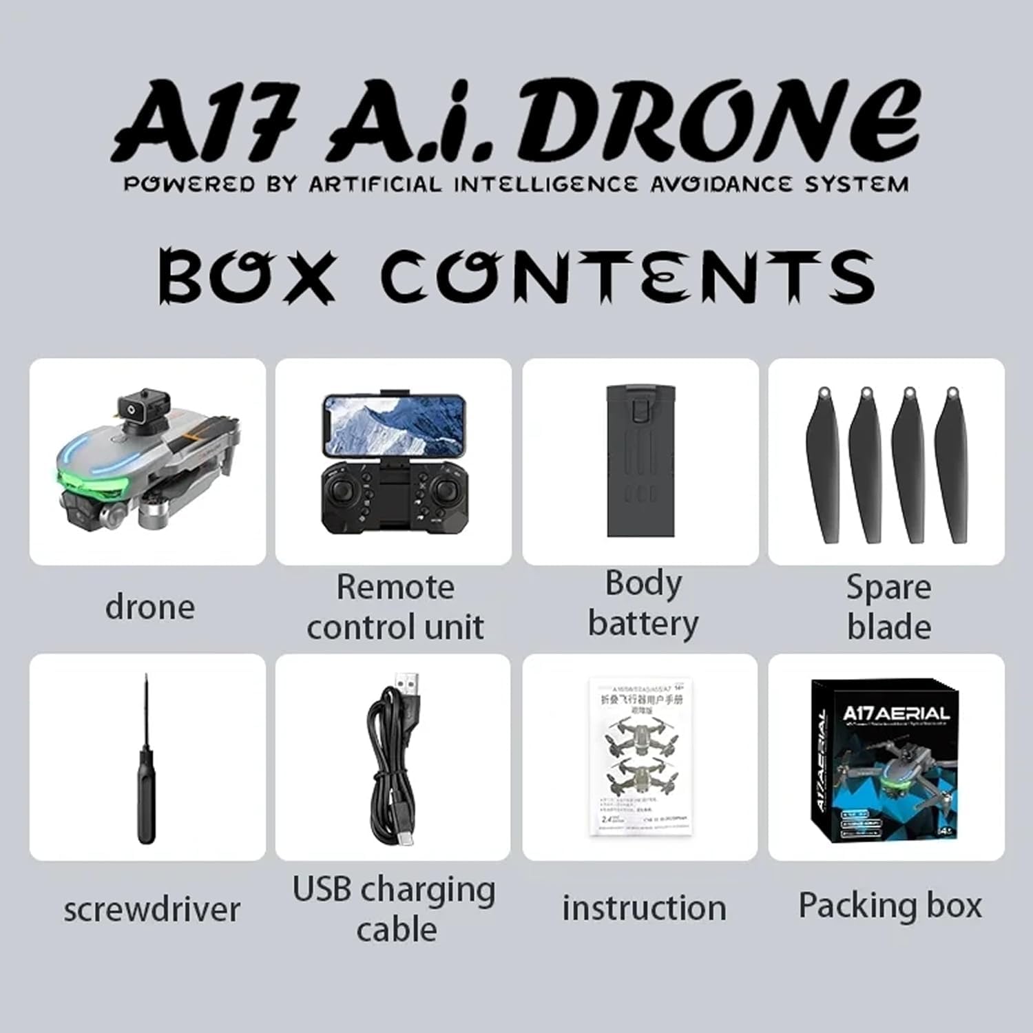 A17 Aerial Foldable WiFi FPV Quadcopter Drone with Dual HD Camera, Optical Flow, Gesture Control, Altitude Hold for Aerial Photography, Beginner Friendly - Image 5