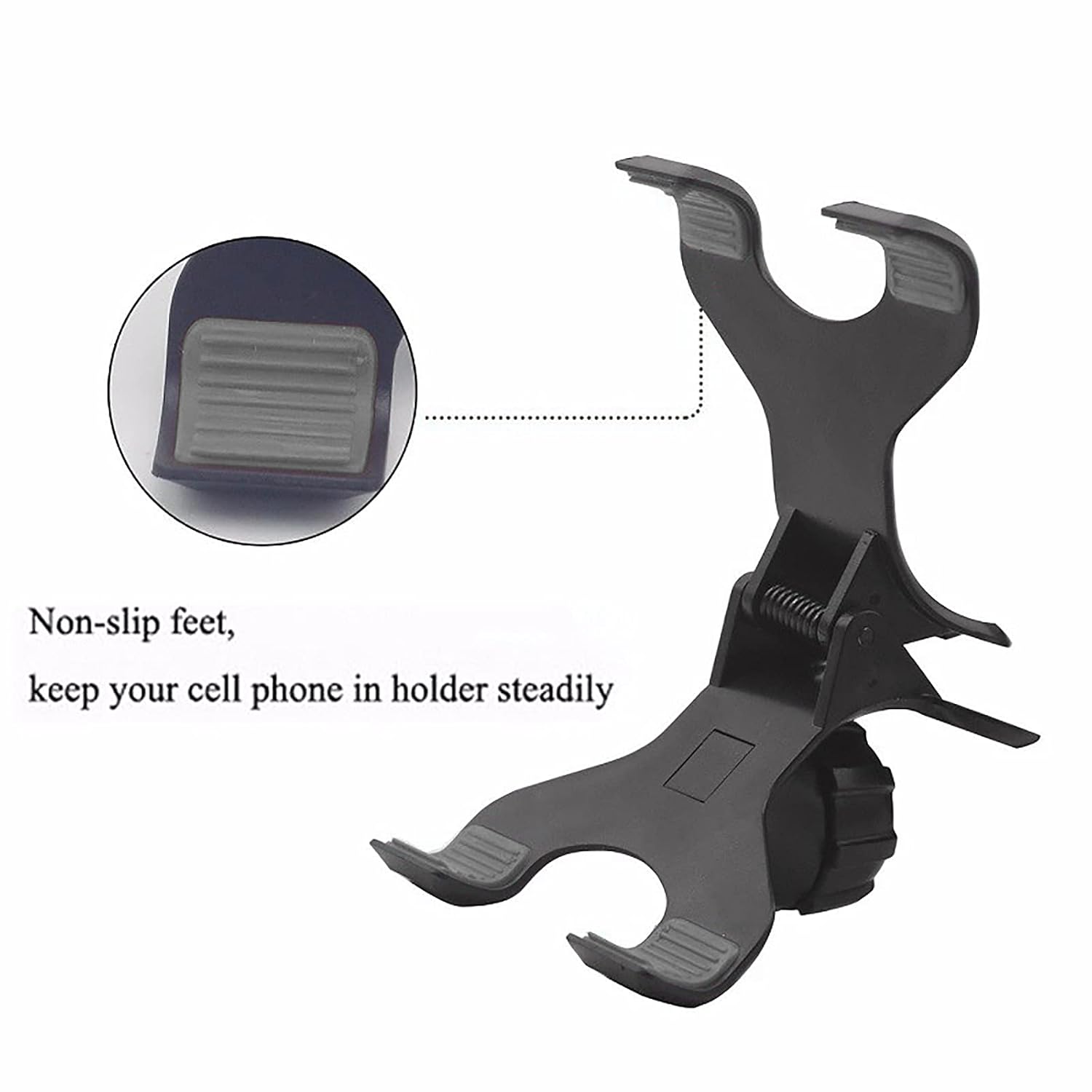 Car Phone Holder for Dash & Windshield Universal Flexible Gooseneck 8" Long Arm with Double Clip & Strong Suction Cup Phone Holder Mount for All Cellphones & Most of GPS - Image 7