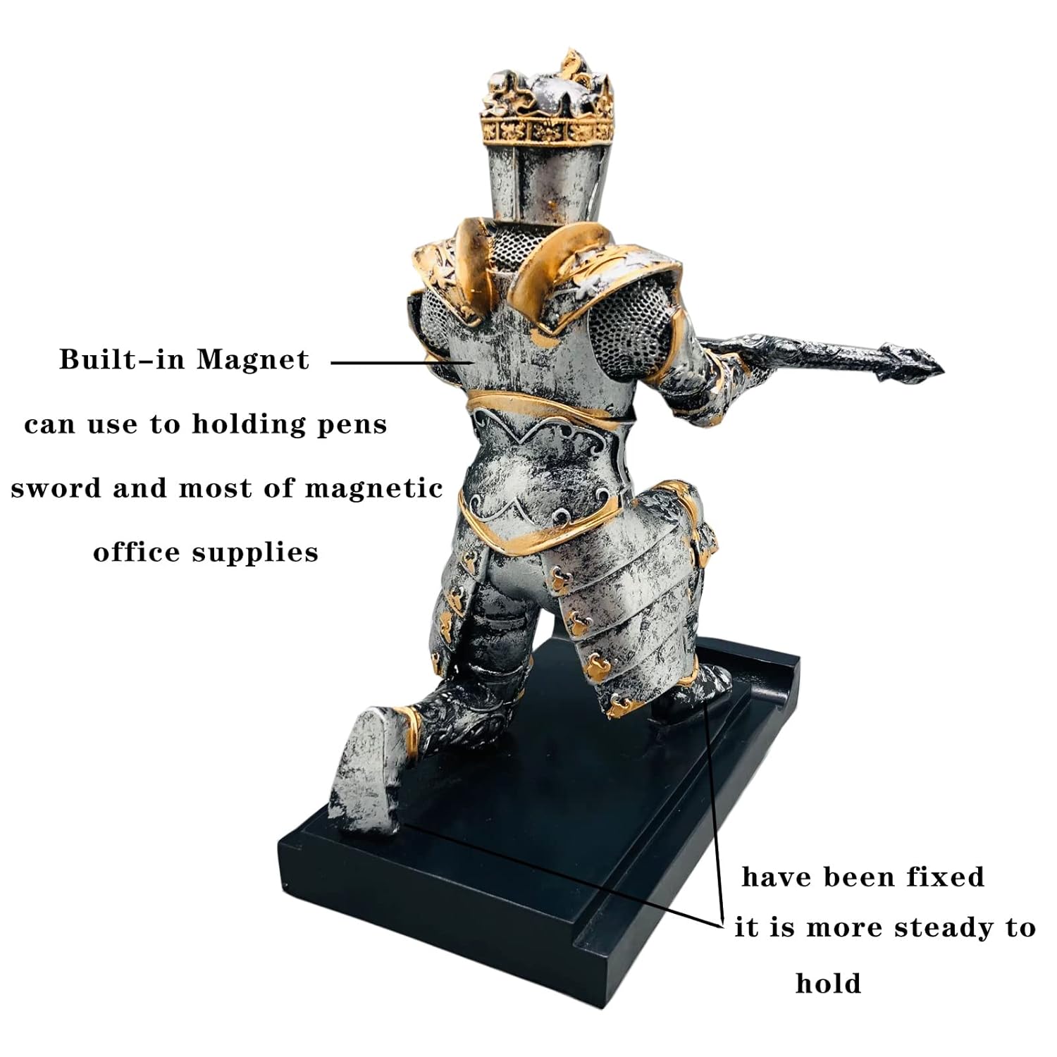 Kings Guard Knight Kneeling Magnetic Knight Stand for Gamepad,Phones Cards Figure for Gamers & Fans - Image 5