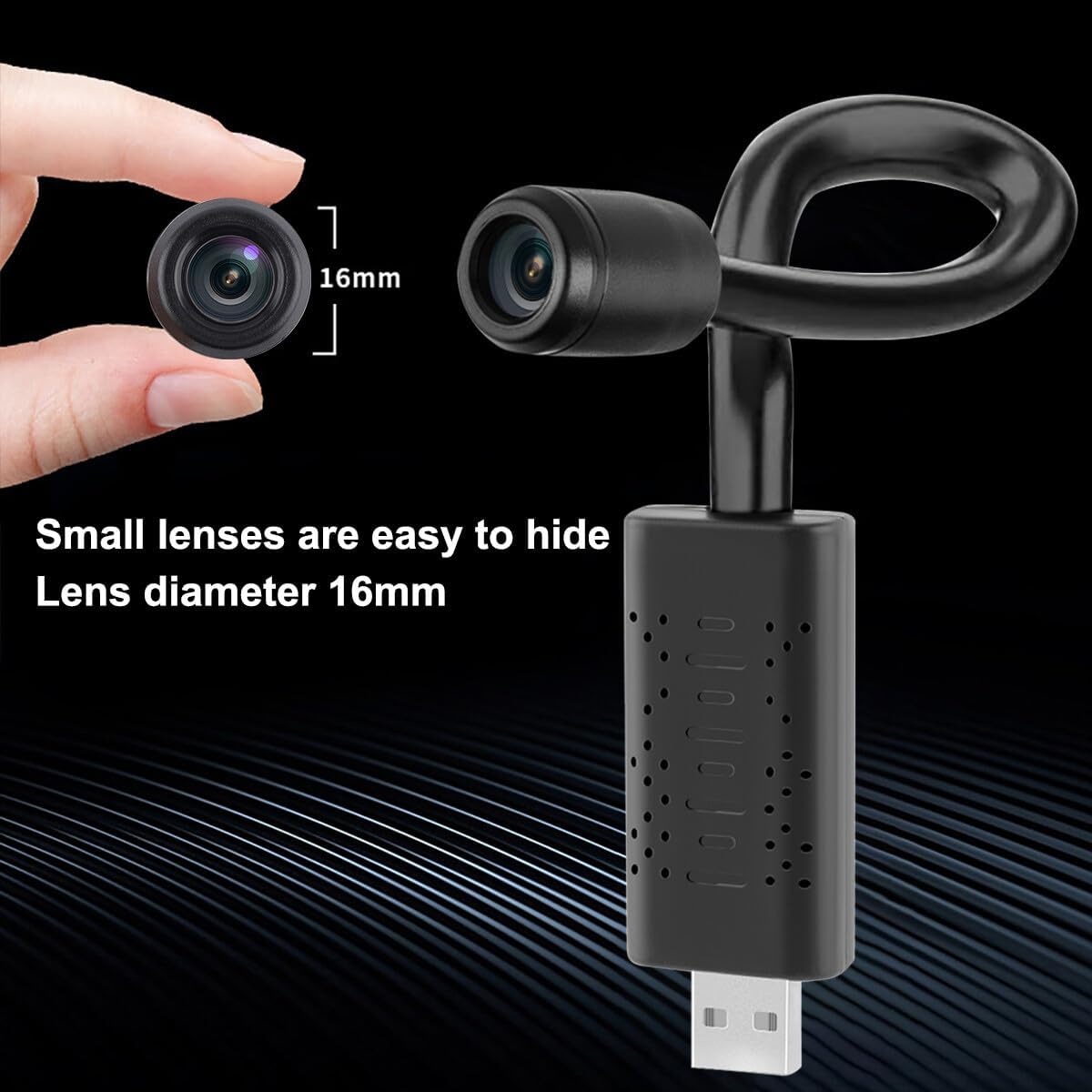 2MP Full HD Flexible USB WiFi Camera 1080P, Smart Mini Home Security Cam with 140° Wide Angle Lens, Real-Time Motion Sensor Alerts And Live Streaming - Image 4