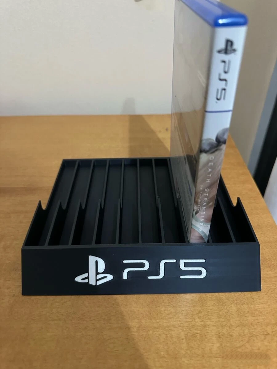 Game Case Stand For 10 Discs for PS4 PS5 Xbox Game Discs, 3D Printed Black, Playstation, Game stand, Game collector, Stand, PS - Image 4