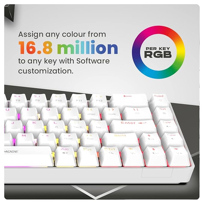 Cosmic Byte CB-GK-36 Artemis Wired RGB Mechanical Keyboard Outemu Swappable Blue Switches (White) Cosmic Byte CB-GK-36 Artemis Wired RGB Mechanical Keyboard Outemu Swappable Blue Switches (White) - Image 5