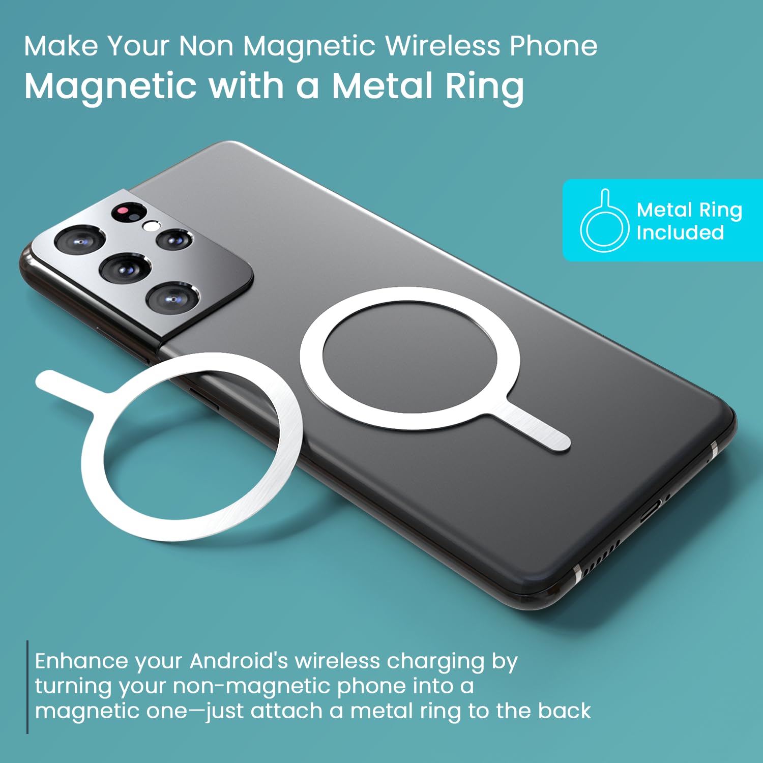 Portronics POR2806 Power Shutter Air 5k 5000mAh 15W Wireless Magnetic Fast Charging Slim Powerbank, Detachable Type C Cable, 22.5W Type C PD Output, Compatible with iPhone 12 Above,Other Qi Enabled Devices - Image 6