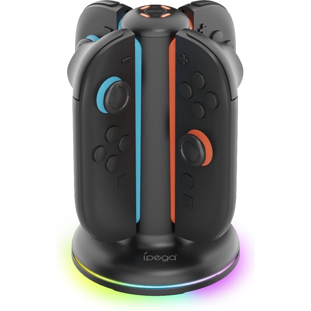 iPega Nintendo Switch 2 Joycons Charging Station with RGB for JoyCon Controllers Nintendo Switch 2 SW2052 Black - Image 6