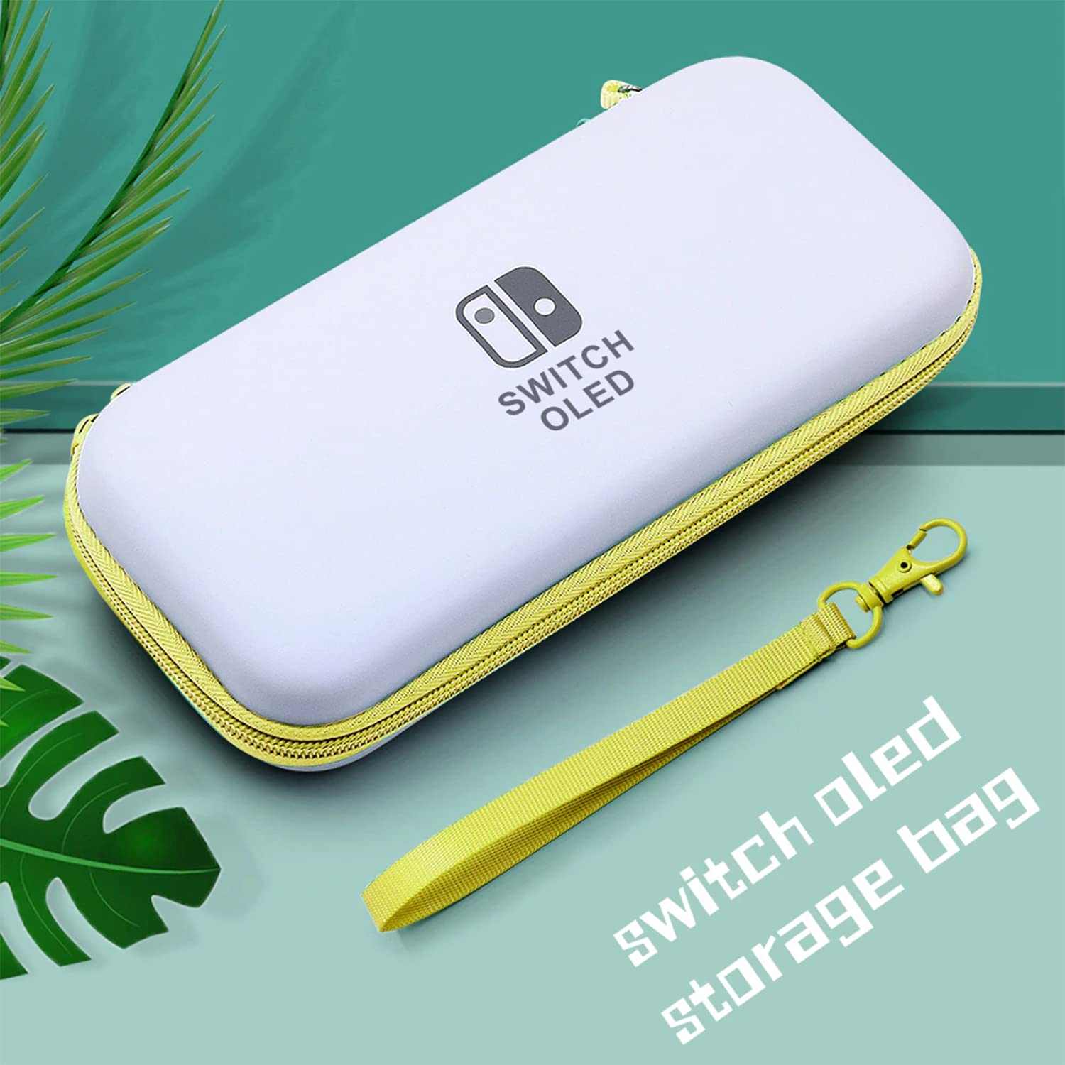 Nintendo Switch & Oled Protective Shockproof Yellow & White Travel Case - Image 3
