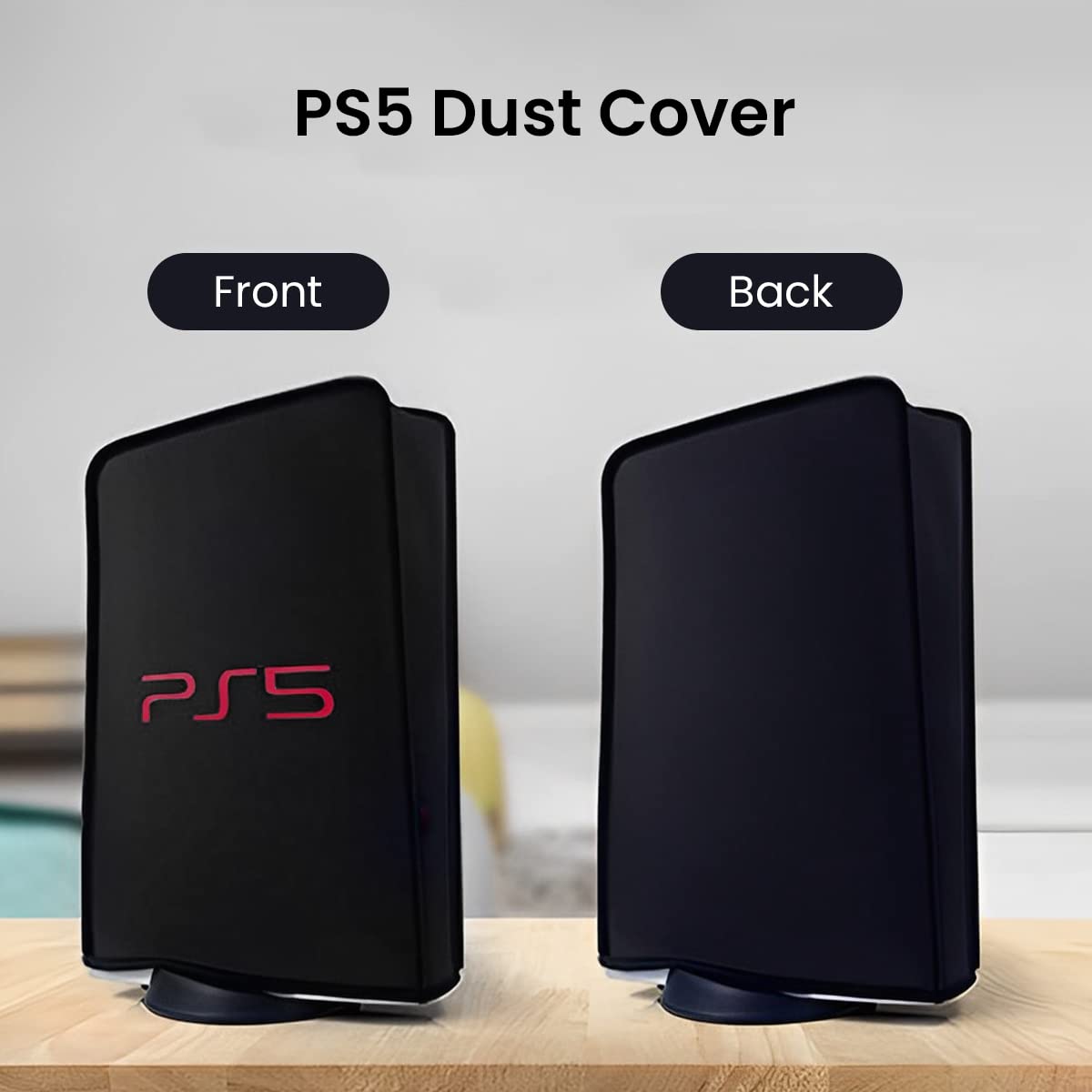 PS5 Fat / PRO Console, Dust Proof Cover Protective Case Digital Edition And Disc Edition, Black - Image 4