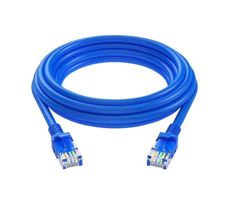 Atech Cat-6 Ethernet Patch Cord , 5 Meter For Modem, Personal Computer, Laptop, Router Blue - Image 1
