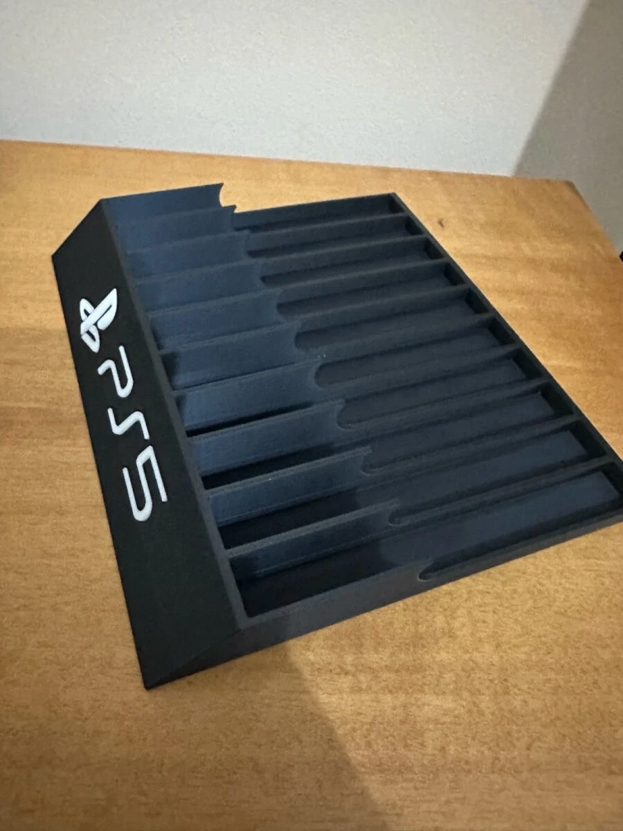 Game Case Stand For 10 Discs for PS4 PS5 Xbox Game Discs, 3D Printed Black, Playstation, Game stand, Game collector, Stand, PS - Image 5