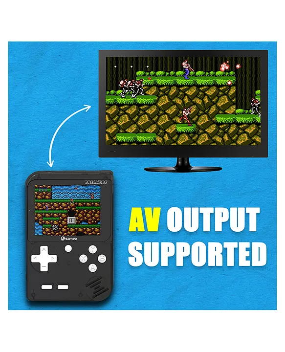 Sameo Dreamboy Handheld Retro Mini Video Game Console 500 Classic Retro Tv Compatible Ice Black 6 Months Warranty - Image 2
