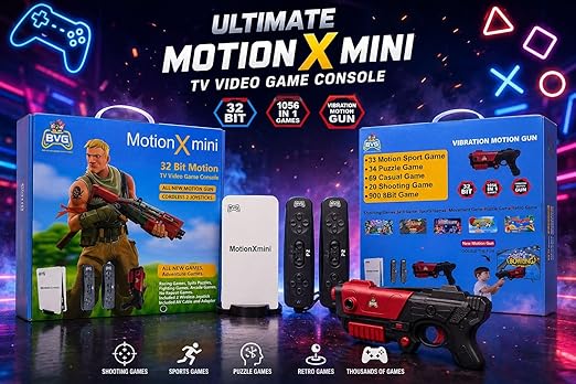 Motion X mini 32 Bit Motion TV Video Game With Gun - Image 2