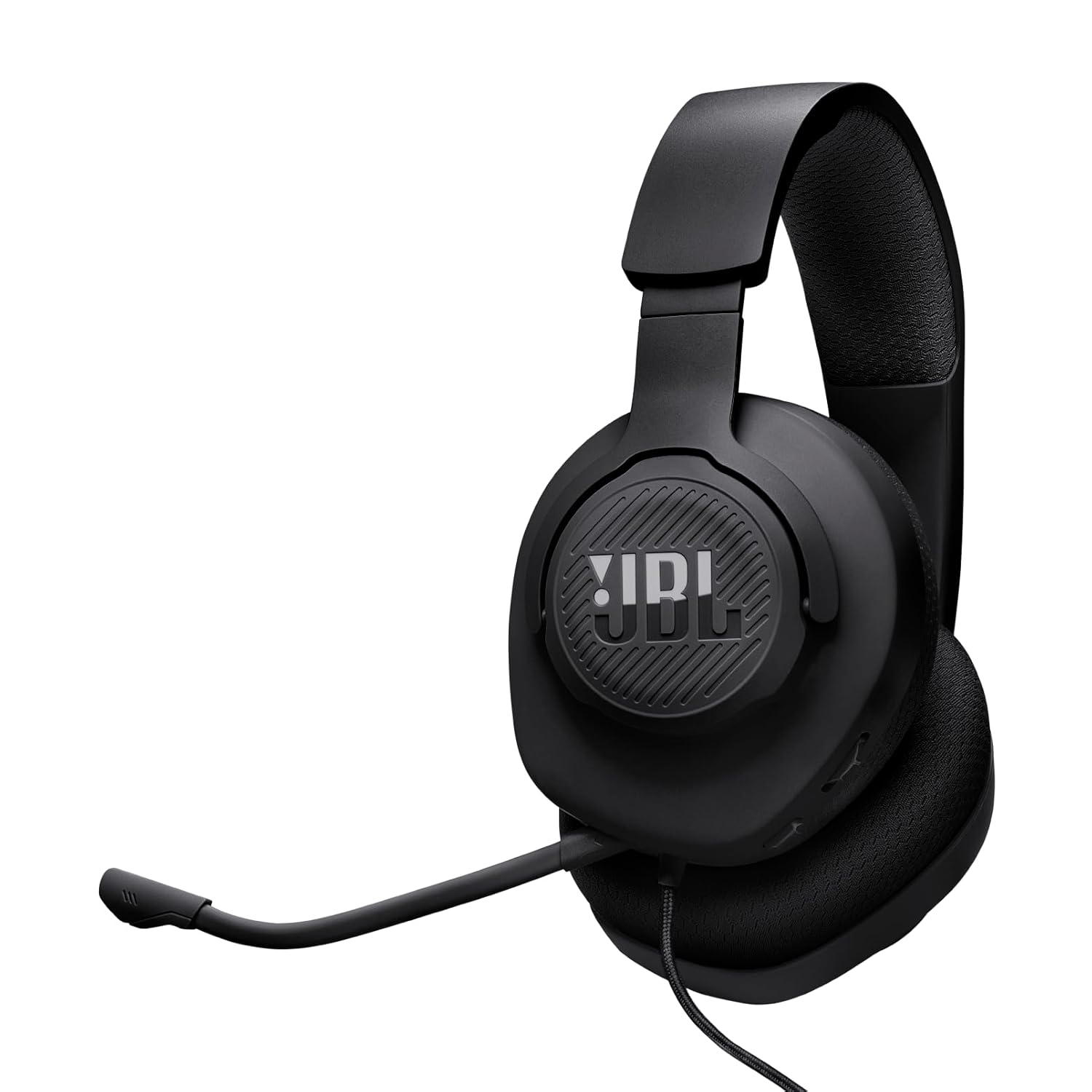 JBL Quantum 100M2 Wired Gaming Headphones, Supports Windows sonic spatial audio, 40mm Realistic Dynamic Drivers, Omnidirectional Detachable Mic, Breathable Memory Foam cushions, PC/Xbox/PS/3.5mm-Black - Image 1