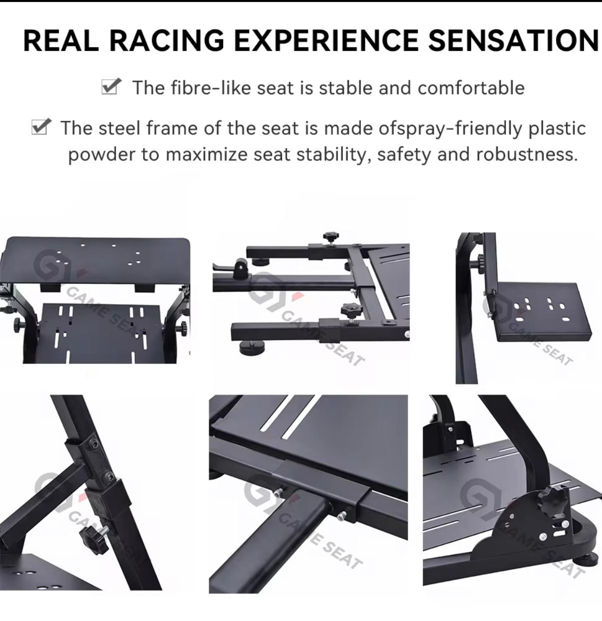 Racing Wheel Stand With Seat Gaming Chair Driving Cockpit For All Racing Wheels - Image 4