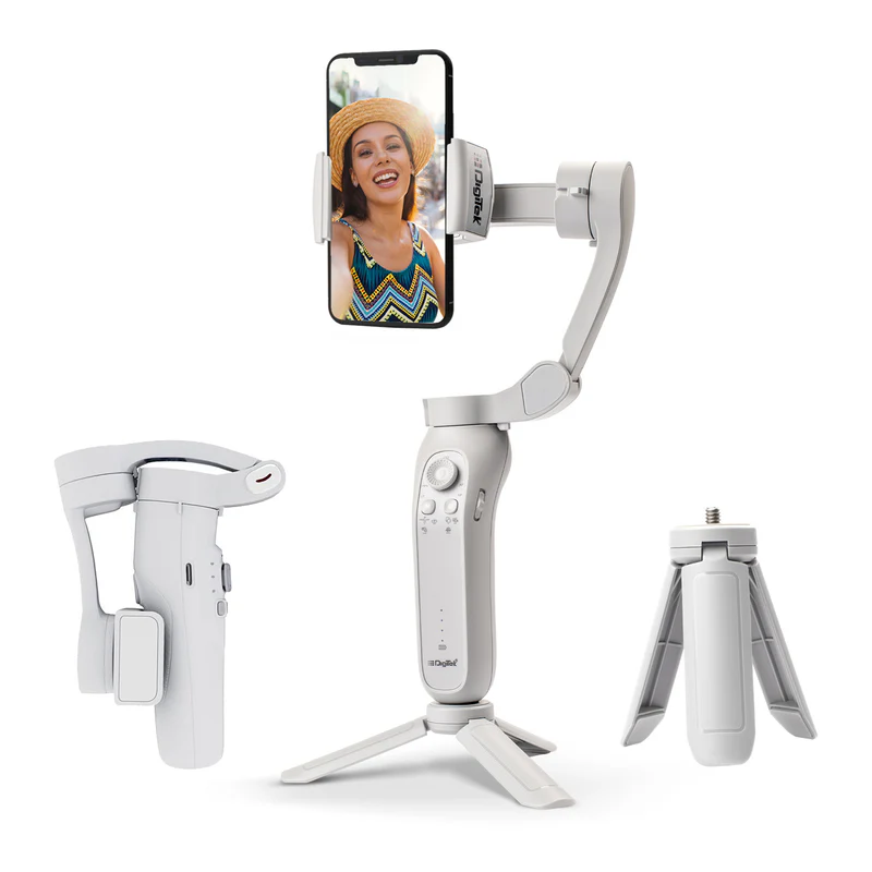 Digitek DSG 008F Pro Smartphone Gimbal Pro 3 Axis Stabilizer with Face Tracking and Gesture Control - Image 2