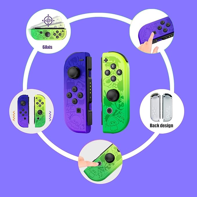 Nintendo Switch JoyCon Splatoon 3 Special Edition Wireless Controller - Image 3