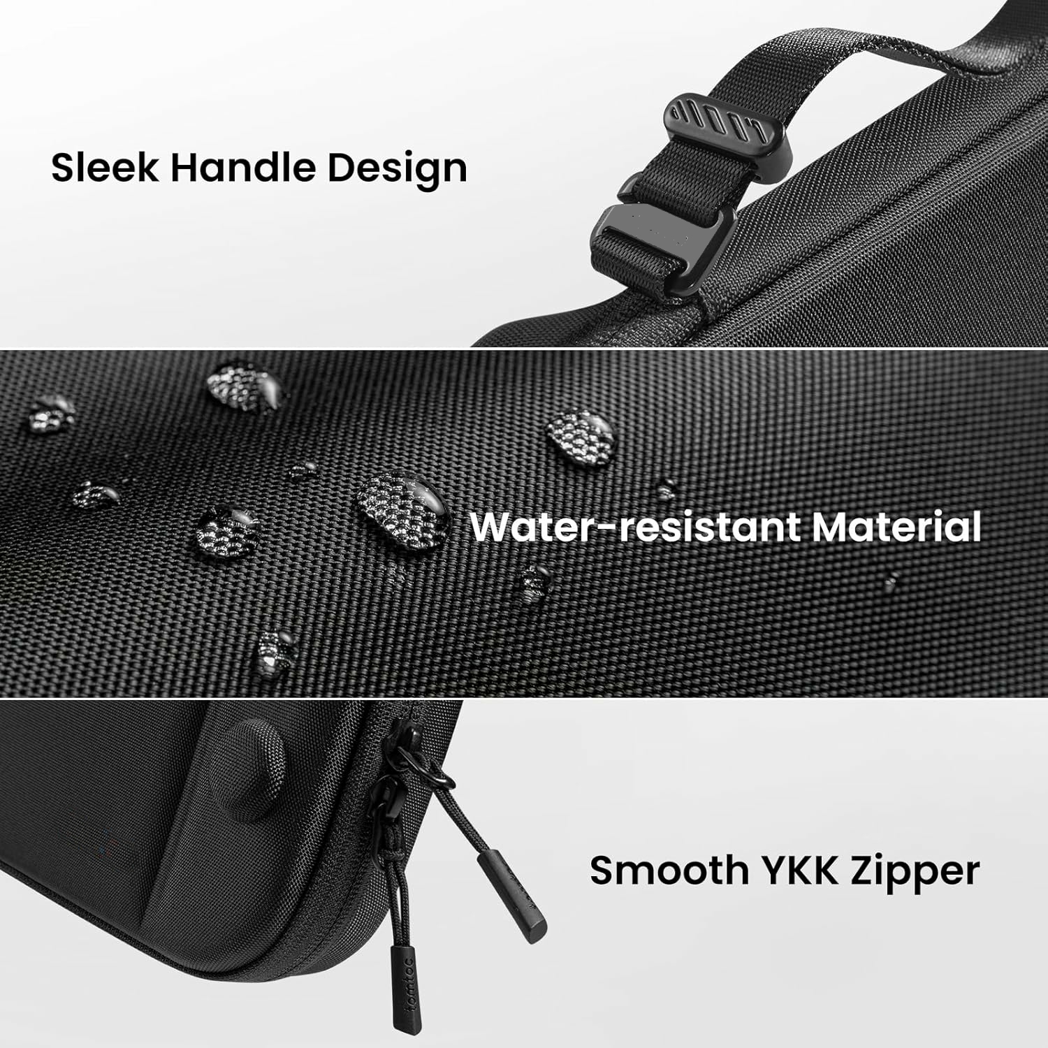 Travel Carrying Case for Nintendo Switch 2  Storage Organizer 10 Games Cartridges Protective Hard Shell Portable Travel Carry Bag Handbag Pouch  Black - Image 3