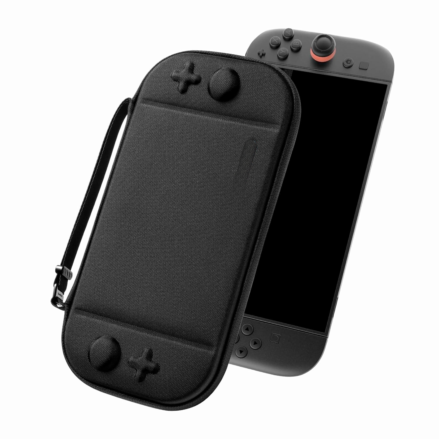 Travel Carrying Case for Nintendo Switch 2  Storage Organizer 10 Games Cartridges Protective Hard Shell Portable Travel Carry Bag Handbag Pouch  Black - Image 1