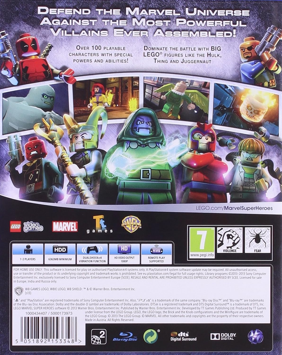 Lego Marvel Super Heroes PS4 ( Preowned ) - Image 2