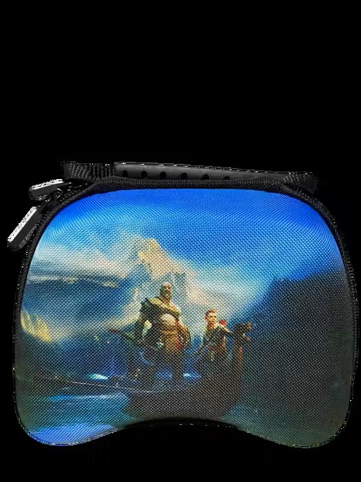 Universal God Of War Edition Travel EVA Game Controller Carrying Case - Image 2