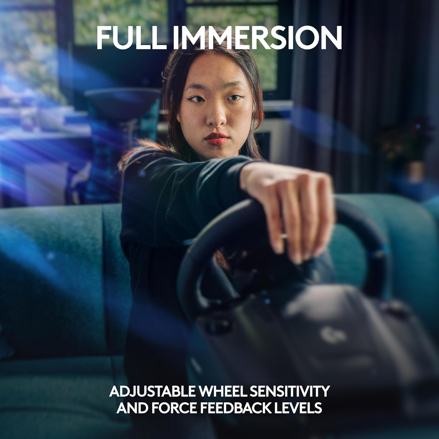 Logitech G923 Racing Wheel and Pedals for Xbox X|S, Xbox One and PC Featuring TRUEFORCE up to 1000 Hz Force Feedback, Responsive Pedal, Clutch Control - Image 10