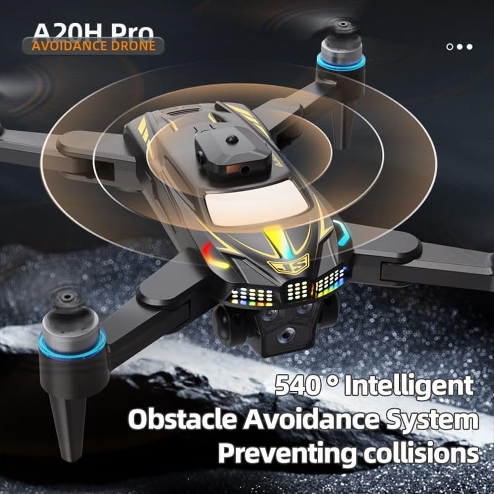 T6 Pro Drone Dual Camera 4k Optical Flow Positioning Remote Control Flying Quadcopter Gesture Video Drone with Brushless Motor and Obstacle Avoidance 4.5 Inch LCD Display - Image 3