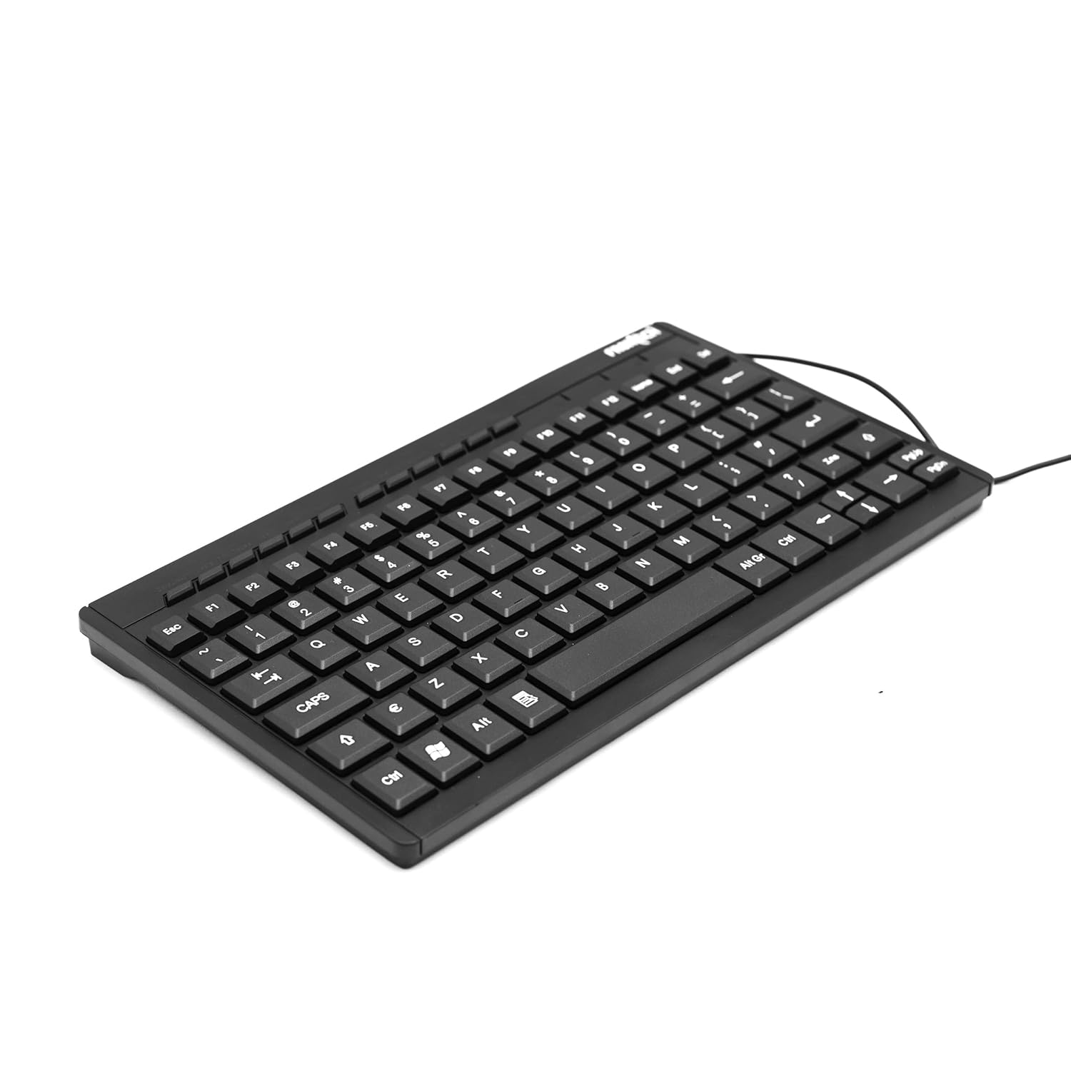 FRONTECH Wired Mini Keyboard Membrane Retractable Stands USB KB-0004 Black - Image 3