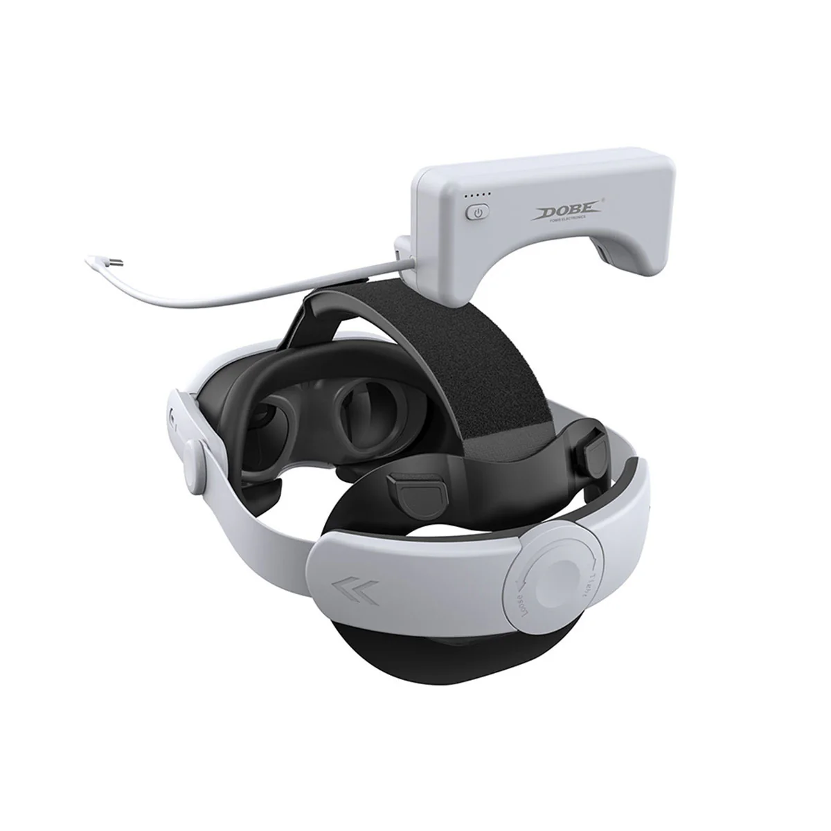 Dobe Adjustable Head Strap And Rechargeable Battery 18500mWh for Meta Quest 3 / Meta Quest 3S TY-3878 - Image 5