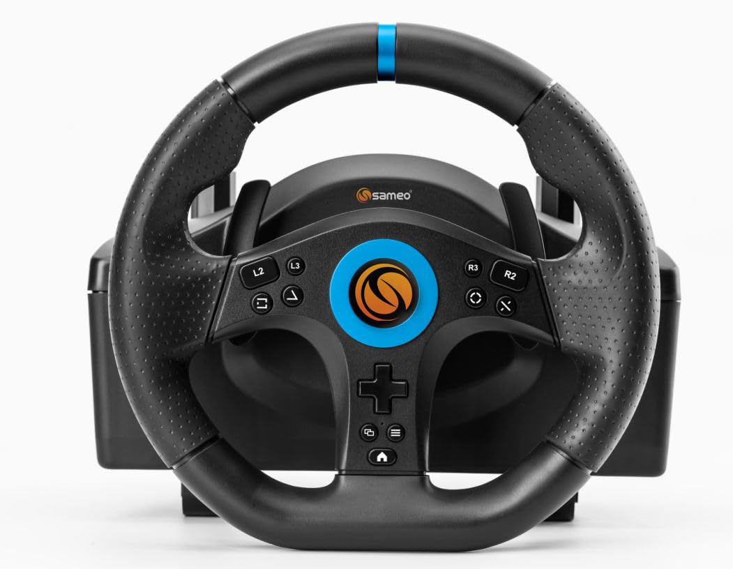 Sameo SV22 Multi-Platform Gaming Racing Wheel, Padel Set, Supports PC, PS3, PS4, Xbox One, Xbox 360, and Nintendo Switch. Sameo SV22 Multi-Platform Gaming Racing Wheel, Padel Set, Supports PC, PS3, PS4, Xbox One, Xbox 360, and Nintendo Switch. - Image 4