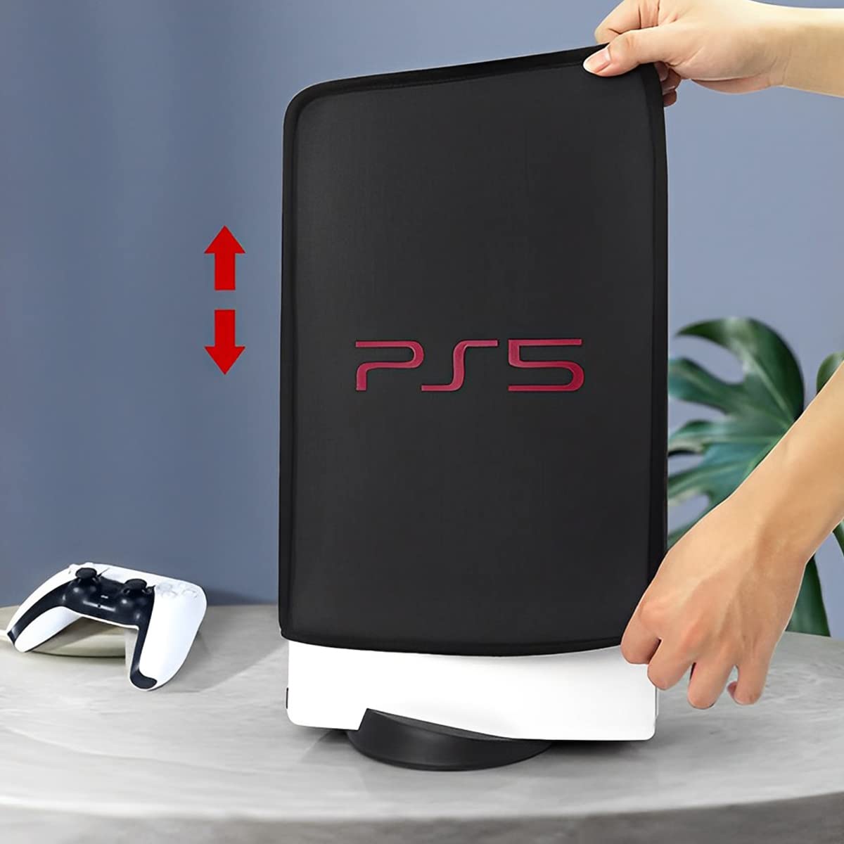 PS5 Fat / PRO Console, Dust Proof Cover Protective Case Digital Edition And Disc Edition, Black - Image 6