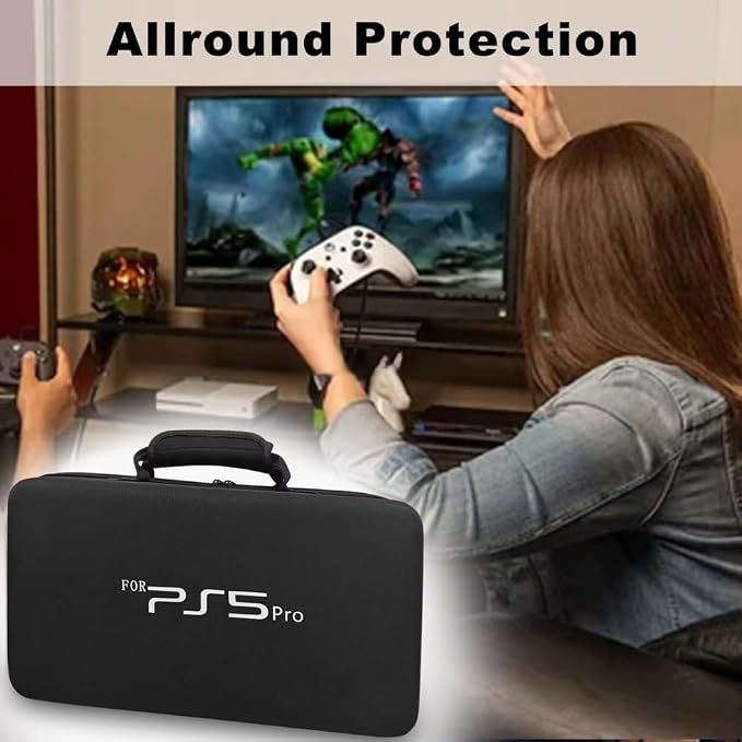 PS5 PRO Travel Hard Carrying Case For Disc & Digital Edition Black - Image 5