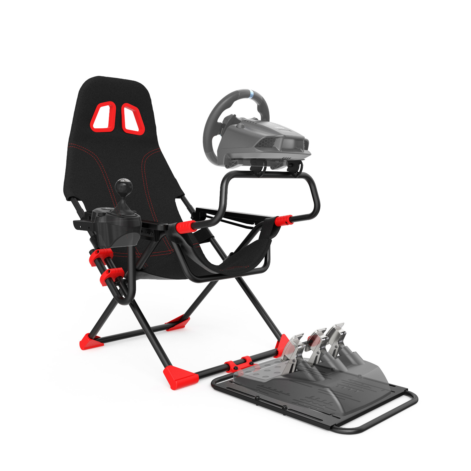 Racing Wheel Stand with Foldable Bucket Seat for Sim Racing For Logitech, Moza, Cammus, Thrustmaster Wheels - Image 4