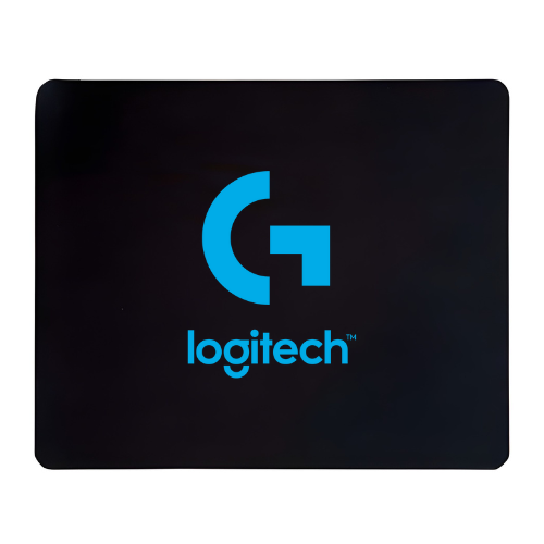 Logitech Print MousePad 26cm x 21cm x 0.6cm non Stitched Border Black - Image 1