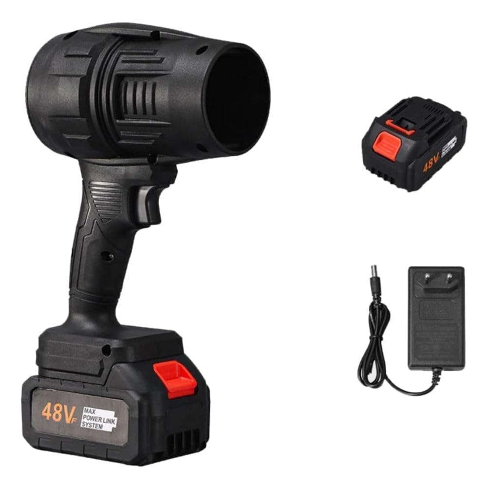 Electric Handheld Air Blower, 48V Cordless Turbo Blower for Home, Car And Outdoor, High-Speed Air Blower with Rechargeable Battery And Fast Charger - Image 1