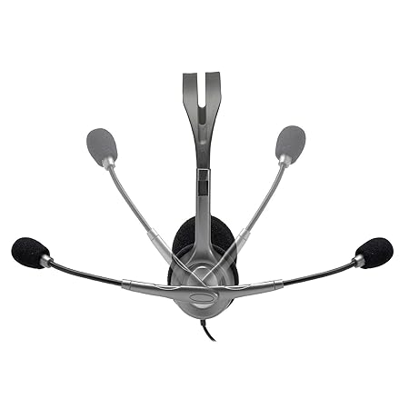Logitech H110 Wired Headphones On Ear Headphones With Mic (Black) - Image 2