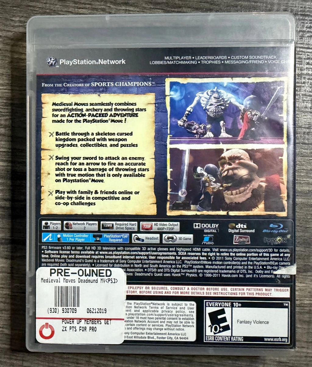 Medieval Moves DeadMunds Quest Playstation 3 PS3 ( Preowned ) - Image 3