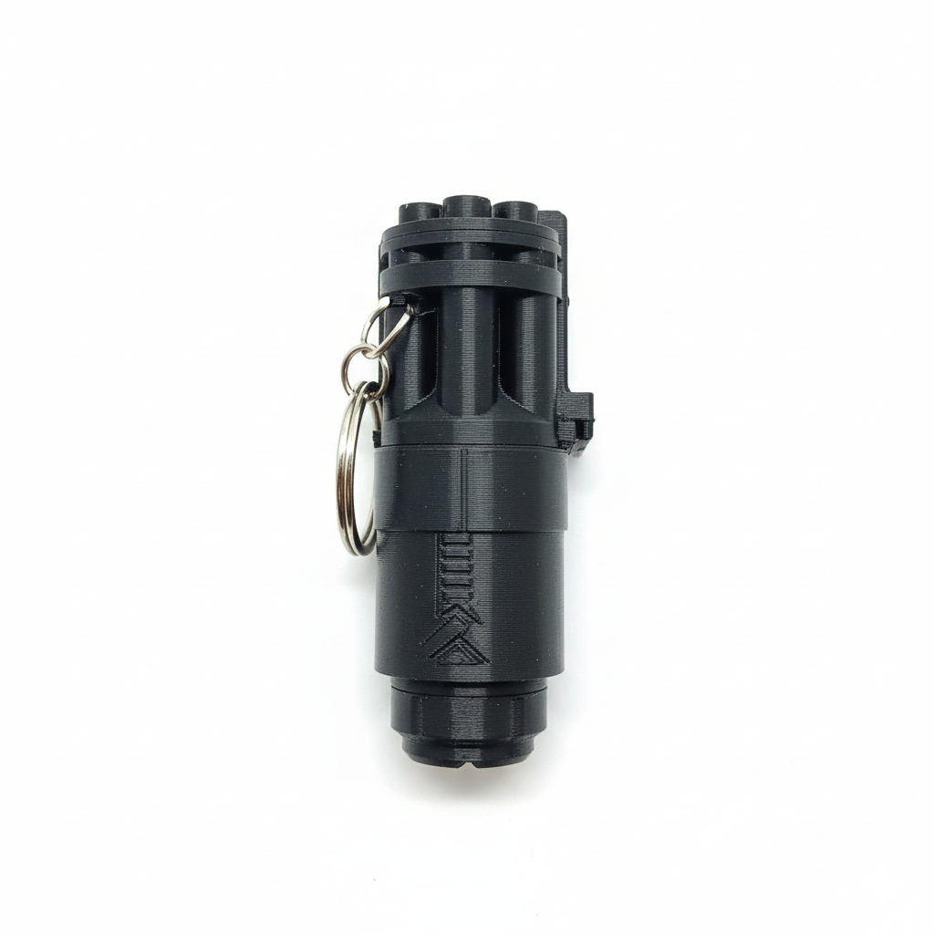 3D Printed Minigun Barrel Keychains - Image 2