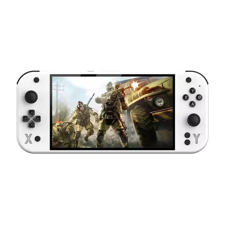 G90 7 Inch IPS HD Screen Handheld Game Console White - Image 1