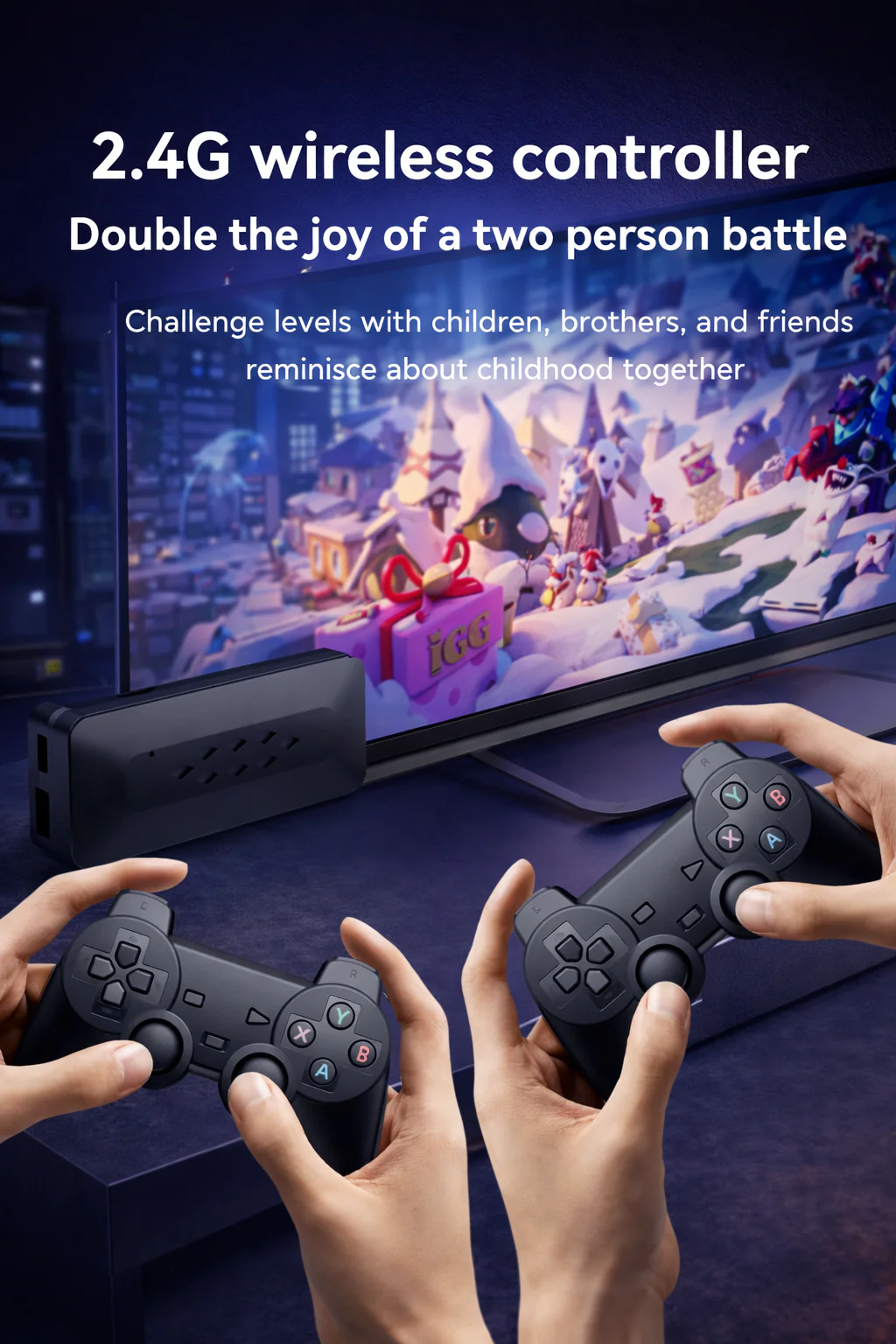 New M33 Video Game For Tv Gaming, 25,000+ Games, 45+ Emulators,Bulit-In Games Plays Psp, Ps,Gta, God Of War, 4K Hdmi Output Game Stick - Image 6