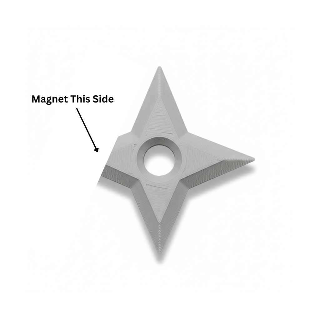 3D-Printed Ninja Star Fridge Magnet - Image 2