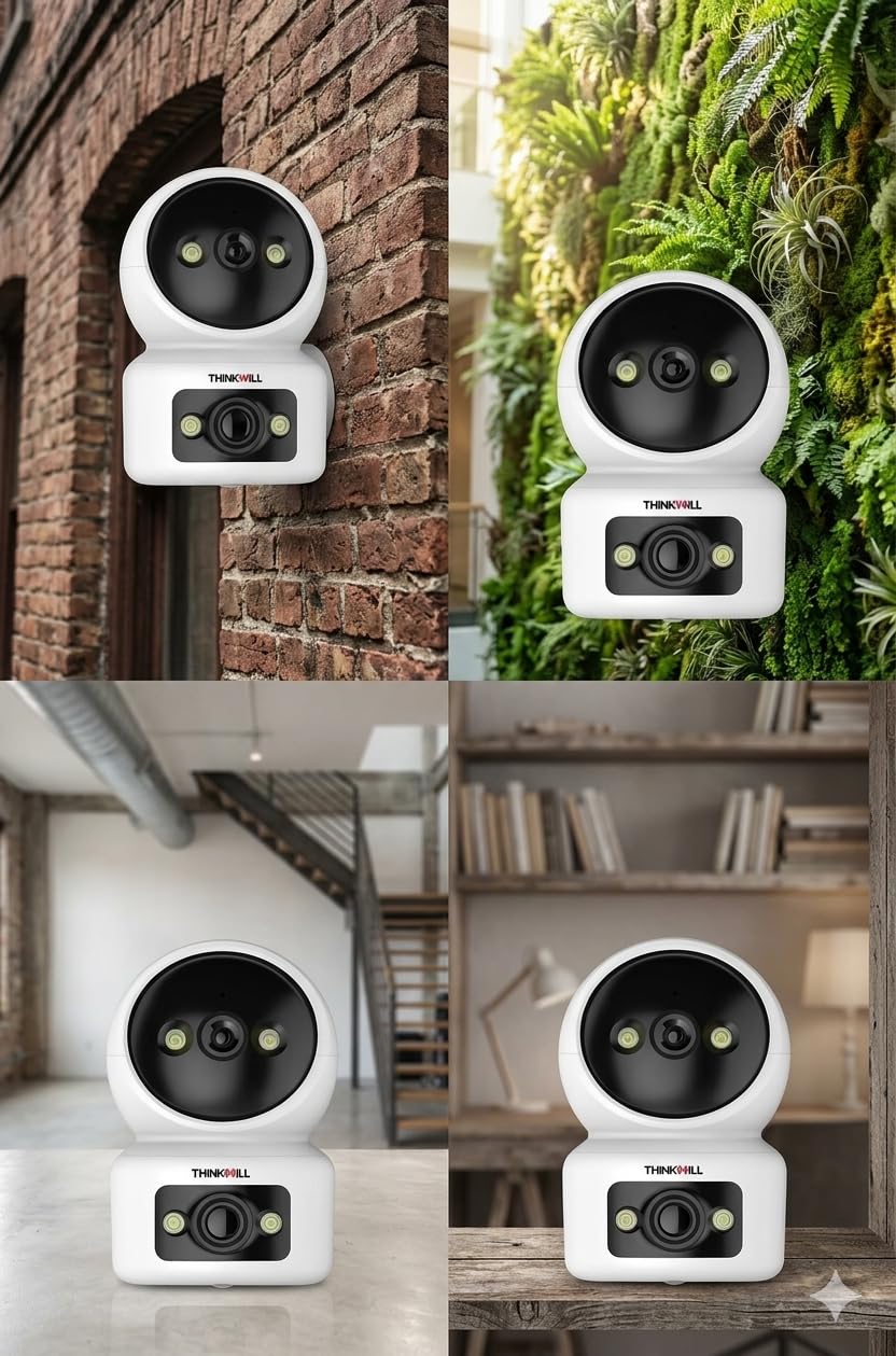 4MP Full HD Smart 4G Dual Lens CCTV Camera, 360° Coverage, Two-Way Audio, Colorful Night Vision, Plug And Play, Easy Setup Metal Grey - Image 2