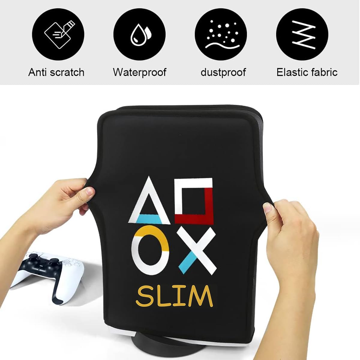 PS5 Dust Cover, Soft Neat Lining Dust Guard for PS5 Console, Anti Scratch Waterproof Cover Sleeve - Image 7